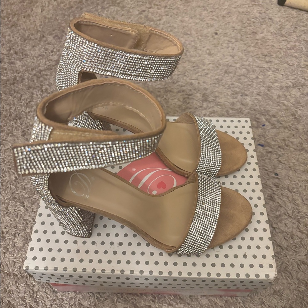 Silver Rhinestone Heels - Picture 2 of 6